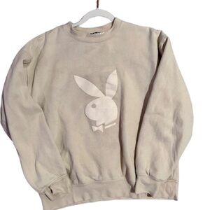 Cream playboy pullover